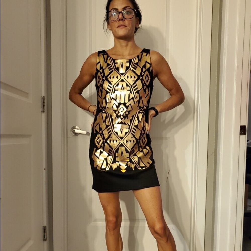 Boutique LBD with Gold Accent